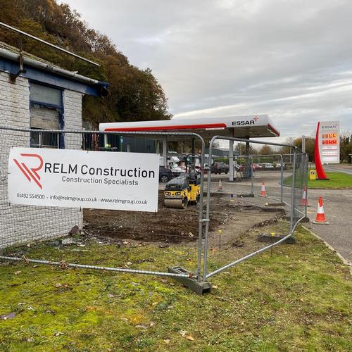 Progress pictures of one of our current projects for a service station in Gwynedd. Progress pictures of one of our current projects for a service station in Gwynedd. 